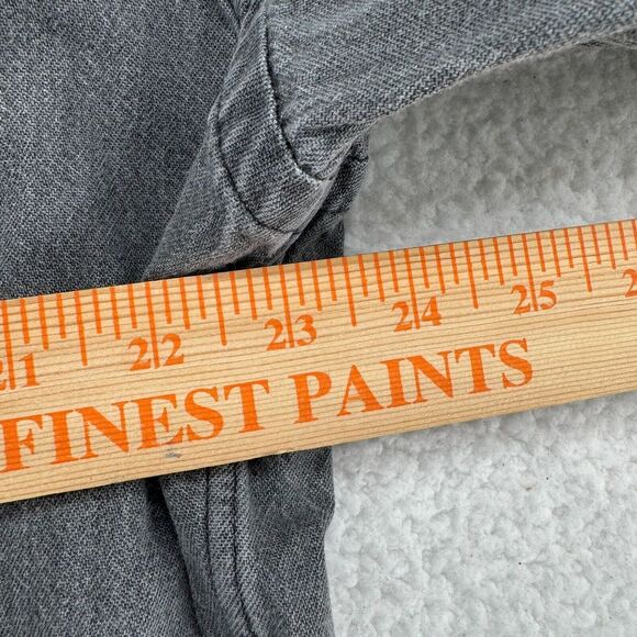 Ralph Lauren Blaire Shirt Mens XL Gray Heavyweight Long Sleeve Button Down Pony - Picture 5 of 7